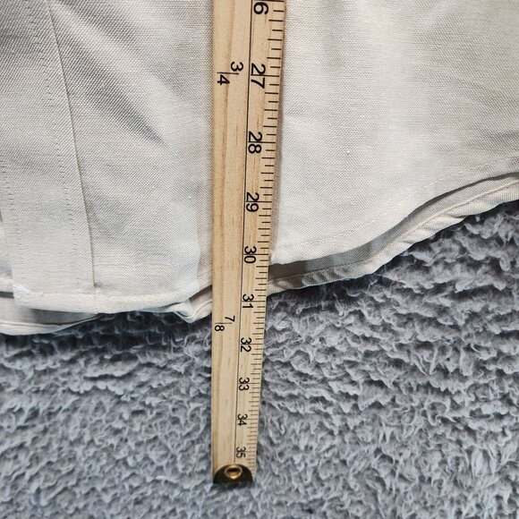 Croft & Barrow Mens Beige Wrinkle-Resistant Oxford Shirt Size 16 34/35 *NWT* - Picture 5 of 9